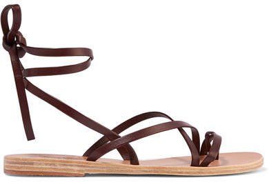 Morfi Leather Sandals - Brown
