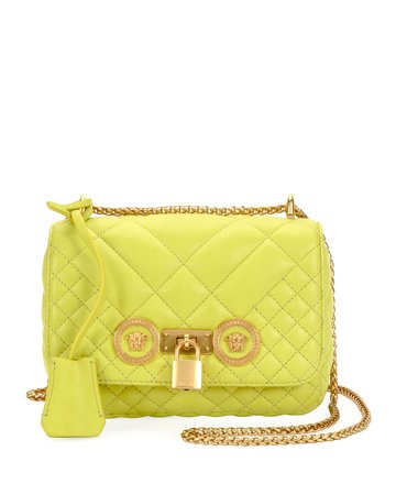 Versace Icon Small Quilted Napa Crossbody Bag | Neiman Marcus
