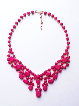 hot pink necklace - Google Search
