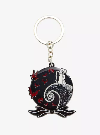 Loungefly The Nightmare Before Christmas Spiral Hill Key Chain