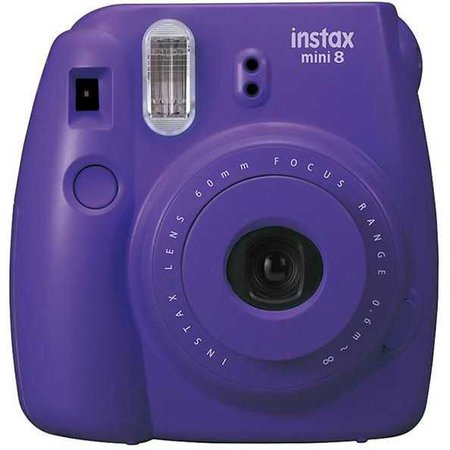 purple Polaroid camera