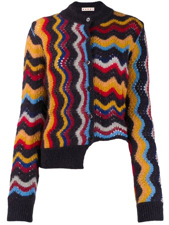 Marni zig zag knitted cardigan $1,090 - Buy Online AW19 - Quick Shipping, Price