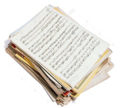 music sheets