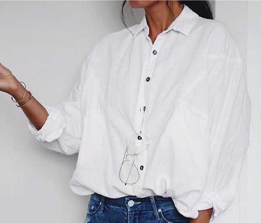 white button up