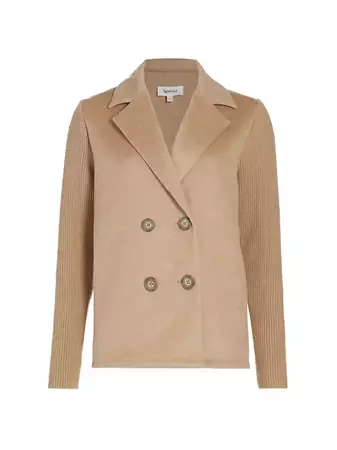 Shop Splendid Singrid Wool-Blend Double-Breasted Blazer | Saks Fifth Avenue