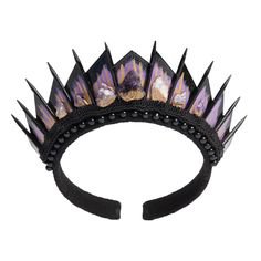 Black amethyst blade crown - styled by amethyst