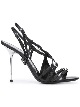 Alexander Wang Kayla High Heel Sandals In Black | ModeSens