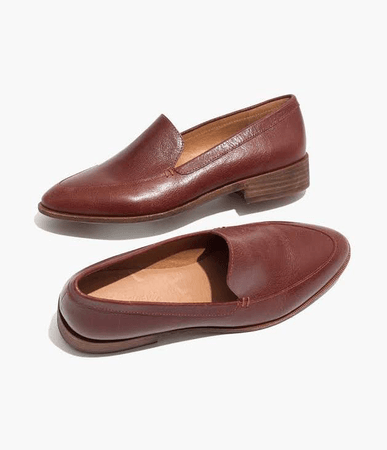 brown loafers