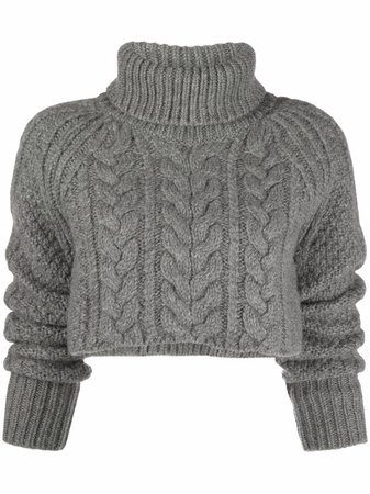 Shop Cecilie Bahnsen Giselle cropped jumper with Express Delivery - FARFETCH