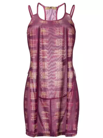KNWLS plaid-print Mini Dress - Farfetch