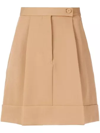 Sara Battaglia Pleated Mini Skirt - Farfetch