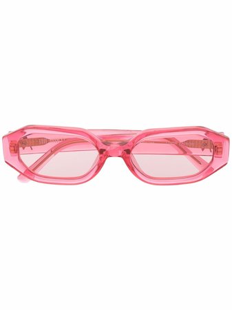 Linda Farrow x Attico Irene hexagonal-frame sunglasses