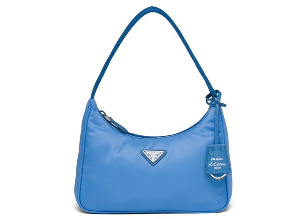 Pre-Owned Prada Re-edition 2000 Mini Bag Nylon Blue | ModeSens