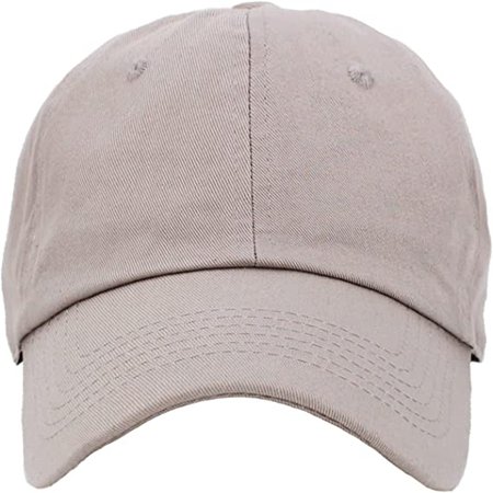 Unisex Cotton Cap Adjustable Plain Hat - Unstructured (14 Colors)