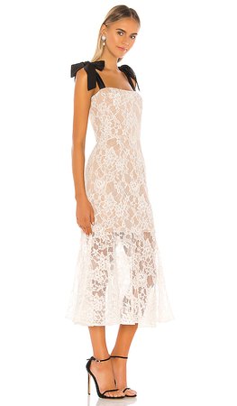 REVOLVE long white lace dress