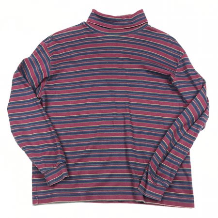 Vintage 90’s striped long sleeve turtleneck shirt.... - Depop