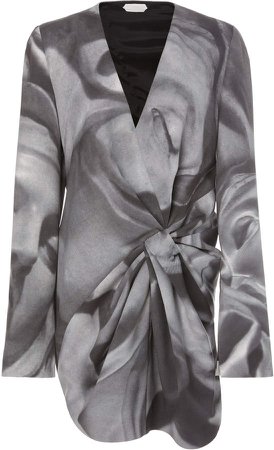 UNTTLD Bedelia Printed Cotton-Blend Dress