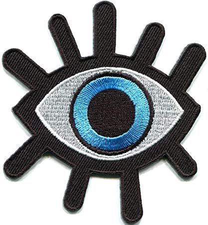 Eye applique iron-on patch
