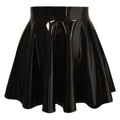 vinyl pleated skirt