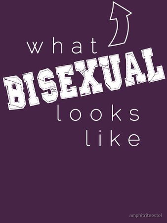 "What Bisexual Looks Like w/White Text" T-shirt by amphitriteestel | Redbubble