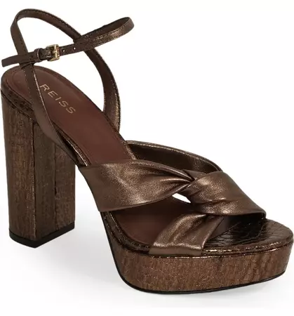 Reiss Heidi Ankle Strap Platform Sandal (Women) | Nordstrom