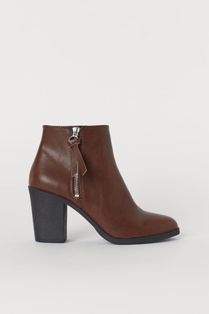 Ankle Boots - Dark brown - Ladies | H&M US