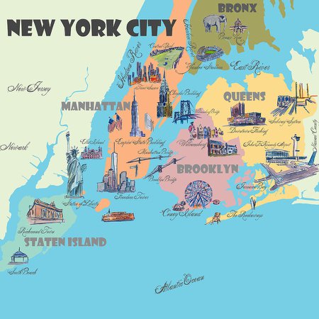 New York City map - Google Search