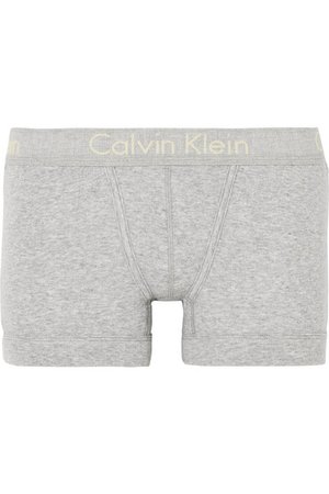 Calvin Klein Underwear | Body ribbed cotton-jersey boy shorts | NET-A-PORTER.COM