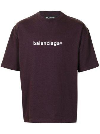 Balenciaga logo-print Oversized T-shirt - Farfetch