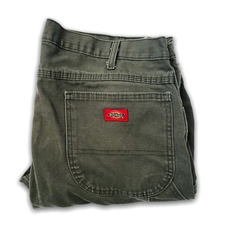 Vintage 90s olive Dickies cargo Pants Size 36 X 32... - Depop