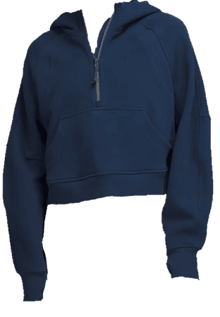 lululemon oversized half zip up hoodie scuba