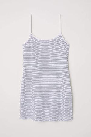 Long Jersey Camisole Top - White