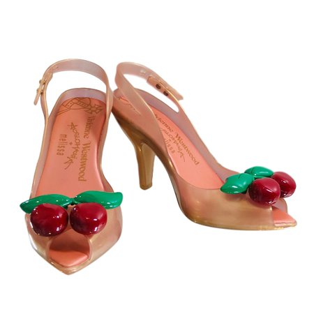 Vivienne Westwood Anglomania For Melissa Cherries Slingback Sandals | HEWI London