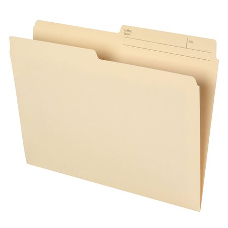 100 Staples Recycled Manila File Folders - Letter Size - 100 Pack | staples.ca