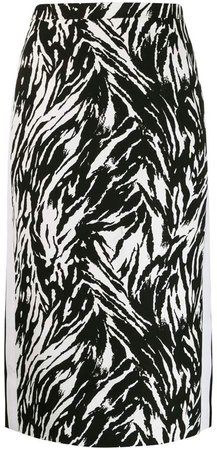 zebra print pencil skirt