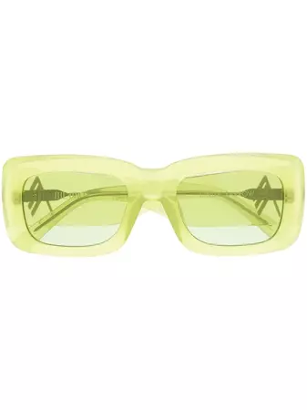 The Attico square-frame Tinted Sunglasses