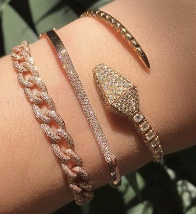 stacked bracelet- snake