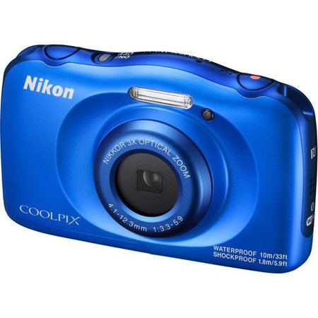 Nikon COOLPIX W100 Digital Camera (Blue) 26516 B&H Photo Video
