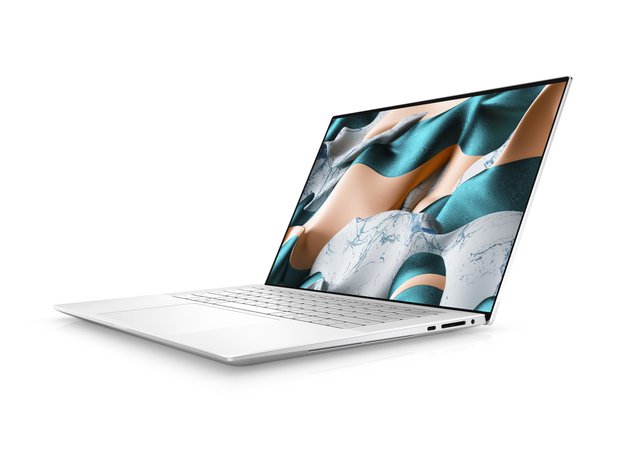Dell XPS 15 9500 laptop frost white