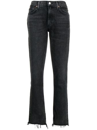 AGOLDE Lyle low-rise slim-cut Jeans - Farfetch