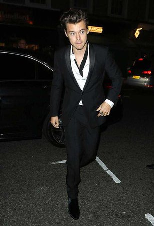 PICS] Harry Styles At Magazine Cover Party — Hotter Than Ever In Suit & Tie – Hollywood Life