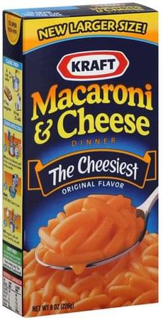 Kraft Original Flavor Macaroni & Cheese Dinner - 8 oz, Nutrition Information | Innit