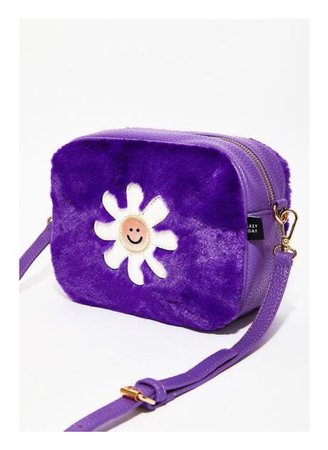 purple flower bag purse fun