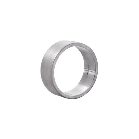 Flat Matt Mens Ring in sterling silver | Edge Only jewelry Ireland