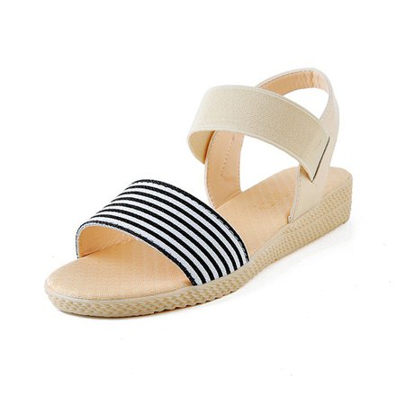 Oberlo - 2019 New Women Comfy Platform Wedge Shoes Casual Stripe Sandals for Summer WML99