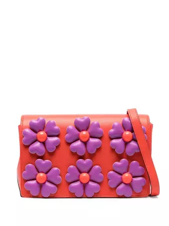 Moschino floral-charm shoulder bag