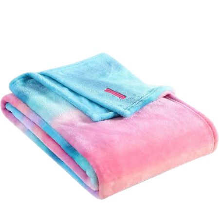 pink and blue blanket