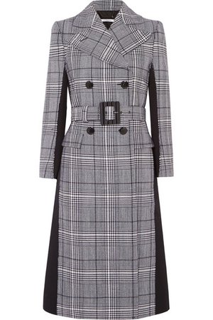 Givenchy | Double-breasted Prince of Wales checked wool and wool-blend coat | NET-A-PORTER.COM