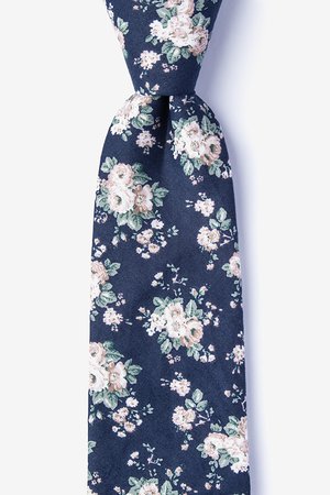 Blue Floral Brooklyn Tie