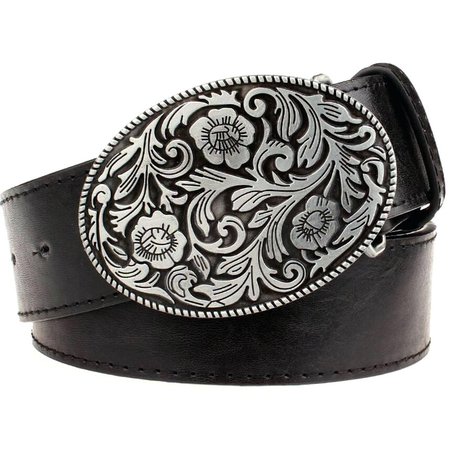 Womens Cowboy Belts Cross Buckle